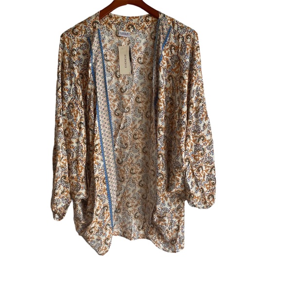 Evereve Margo Paisley Wrap / Swim Cover Up NWT - Picture 8 of 8